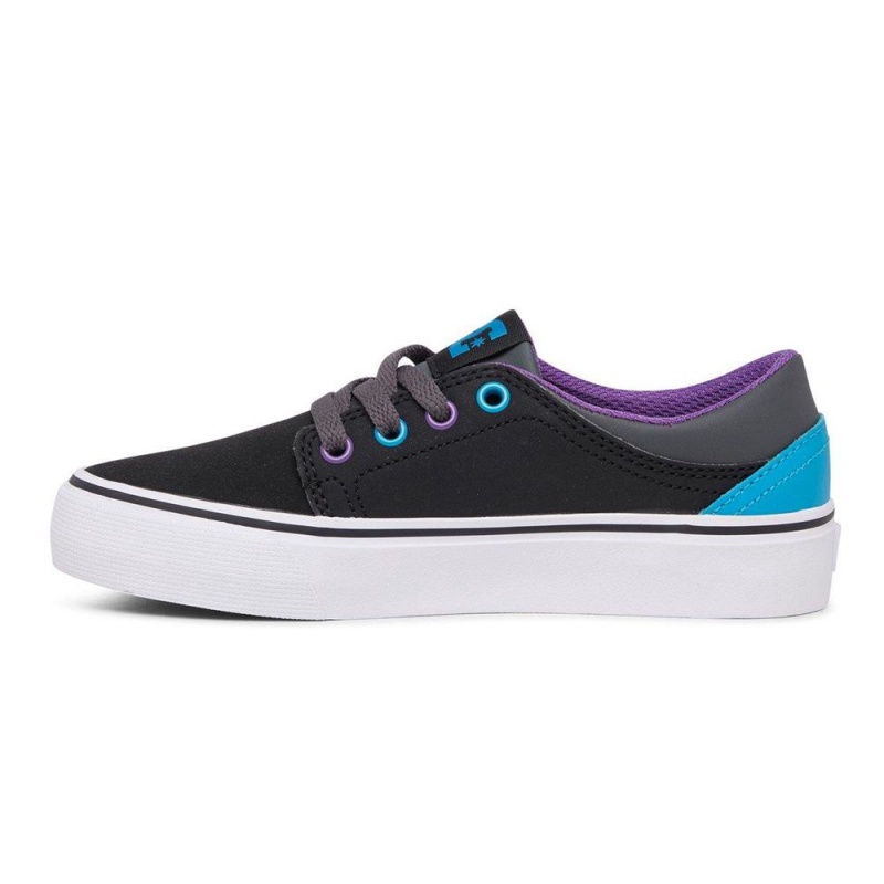 Chaussure DC Shoes Trase Noir Bleu Enfant | WUG-7970167