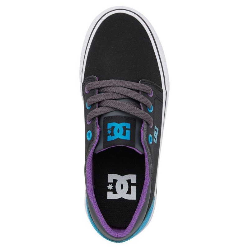 Chaussure DC Shoes Trase Noir Bleu Enfant | WUG-7970167