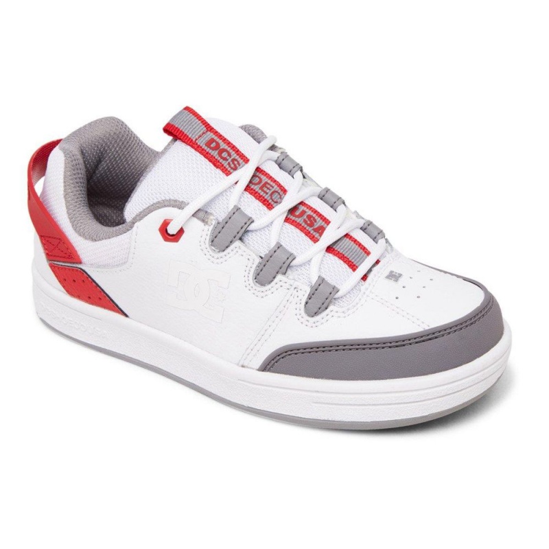 Chaussure DC Shoes Syntax Blanche Rouge Enfant | ASX-5867247