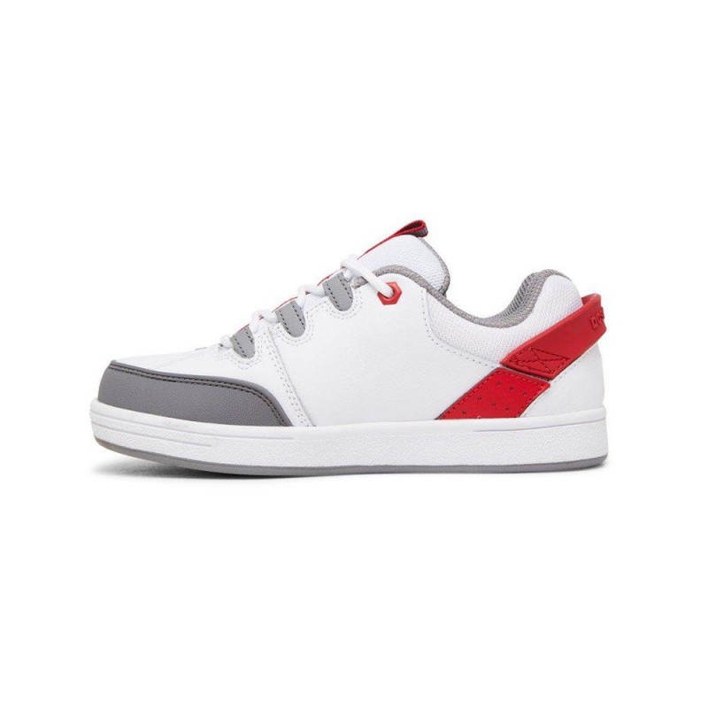 Chaussure DC Shoes Syntax Blanche Rouge Enfant | ASX-5867247