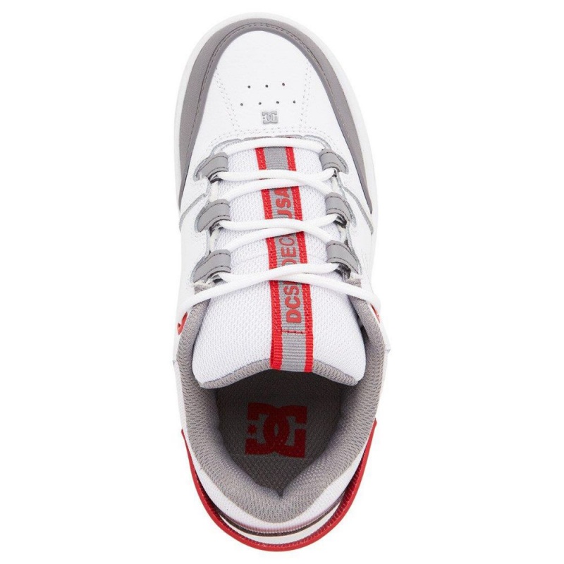 Chaussure DC Shoes Syntax Blanche Rouge Enfant | ASX-5867247