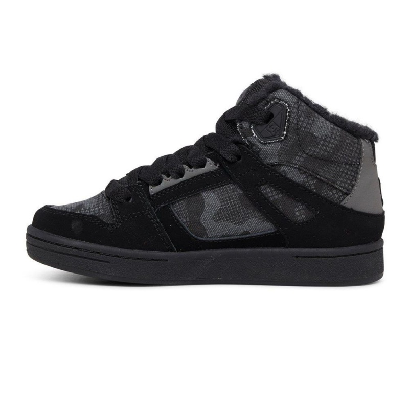 Chaussure DC Shoes Pure WNT High-Top Noir Camouflage Enfant | UQN-0205138