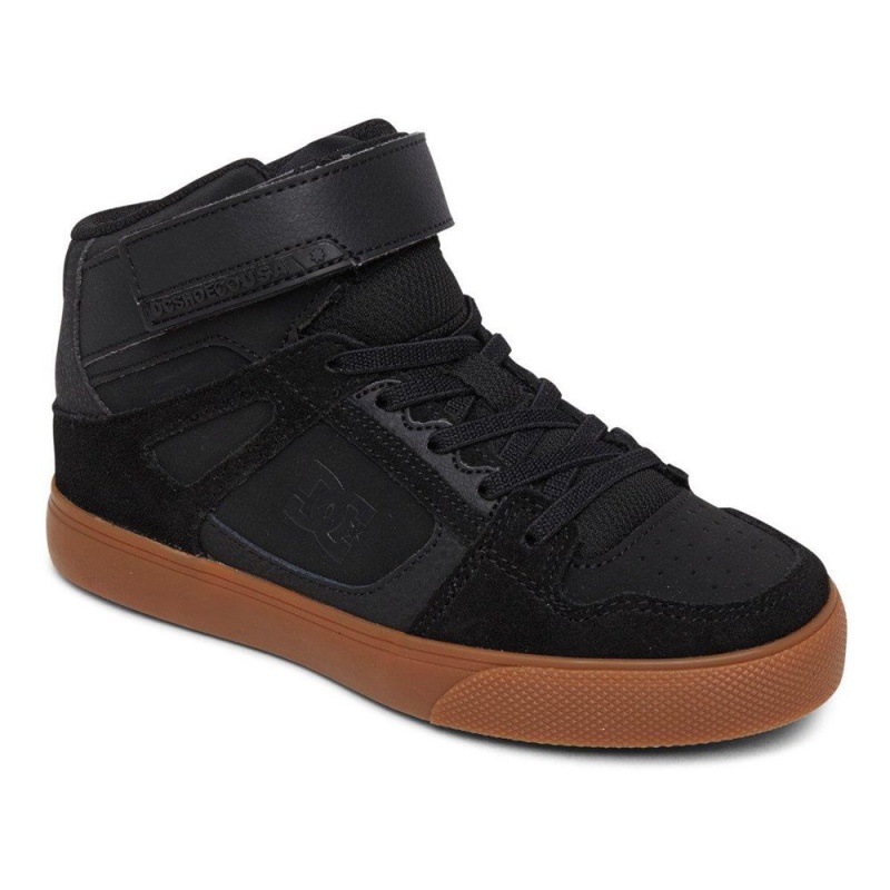 Chaussure DC Shoes Pure High EV High-Top Noir Marron Enfant | MQI-0508220