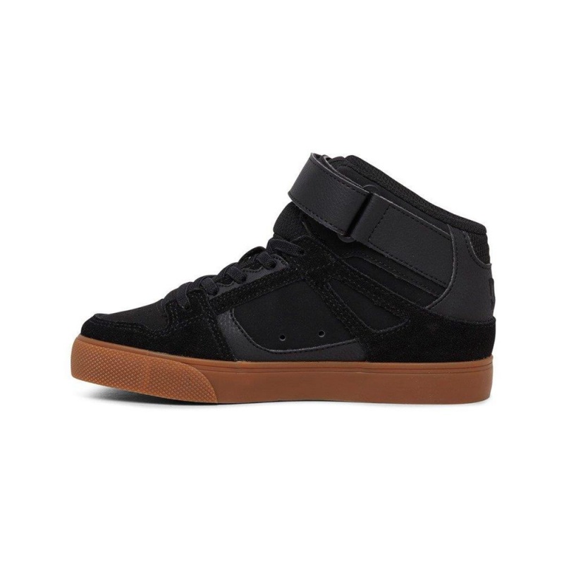 Chaussure DC Shoes Pure High EV High-Top Noir Marron Enfant | MQI-0508220