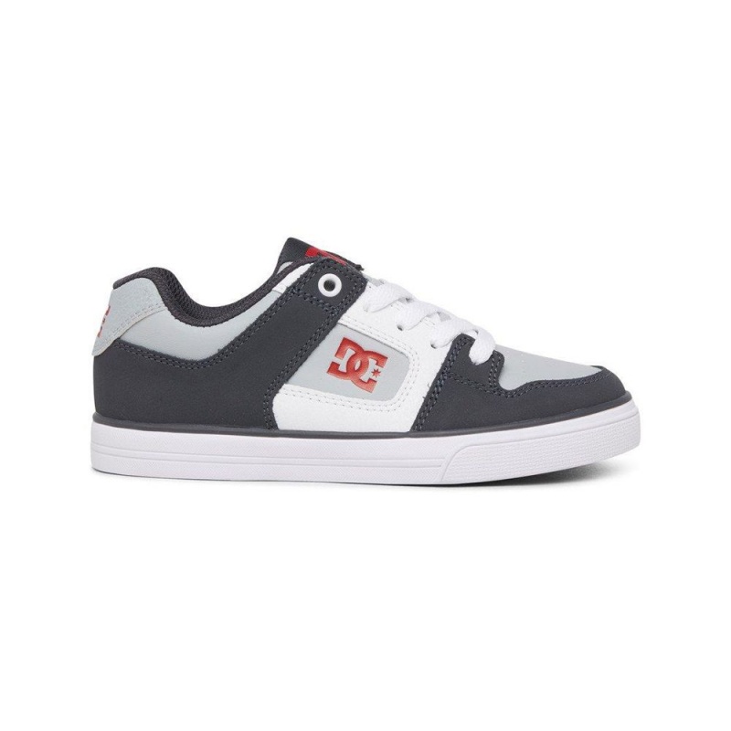 Chaussure DC Shoes Pure Noir Grise Enfant | DDW-7325789