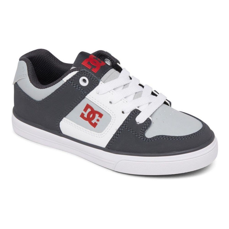 Chaussure DC Shoes Pure Noir Grise Enfant | DDW-7325789