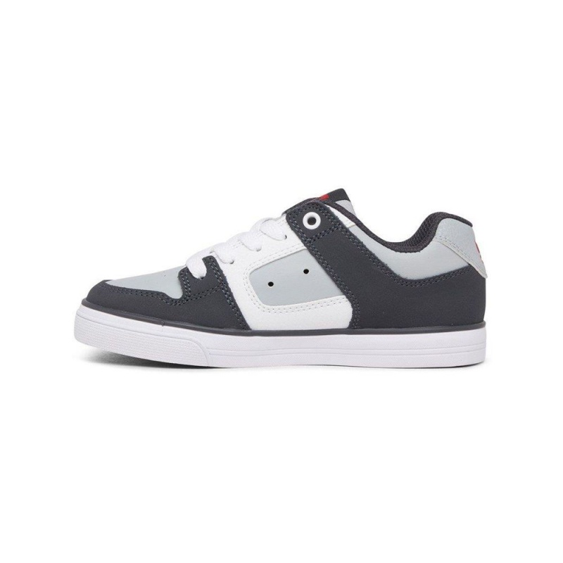 Chaussure DC Shoes Pure Noir Grise Enfant | DDW-7325789