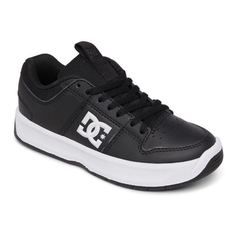 Chaussure DC Shoes Lynx Zero Cuir Noir Blanche Enfant | CYD-4980938