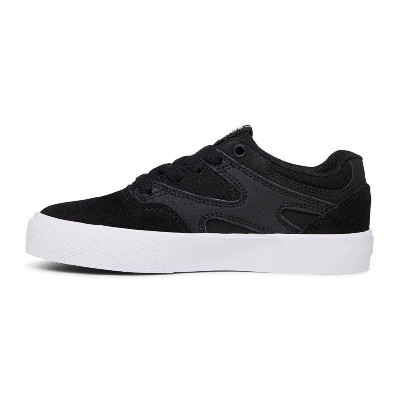 Chaussure DC Shoes Kalis Vulc Noir Blanche Enfant | IKX-6616030