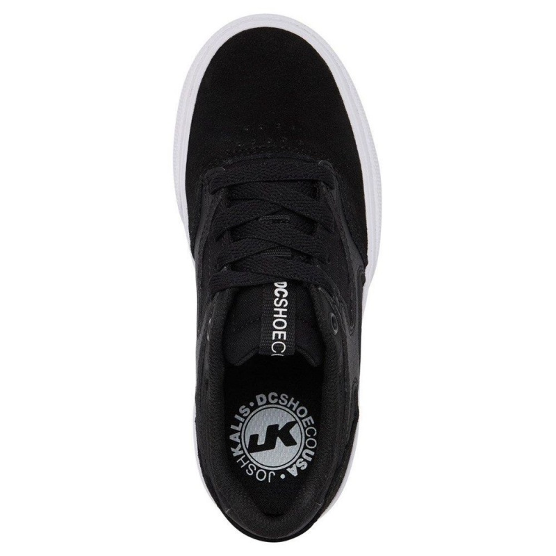 Chaussure DC Shoes Kalis Vulc Noir Blanche Enfant | IKX-6616030