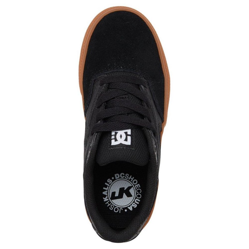 Chaussure DC Shoes Kalis Vulc Noir Marron Enfant | UQU-0719199