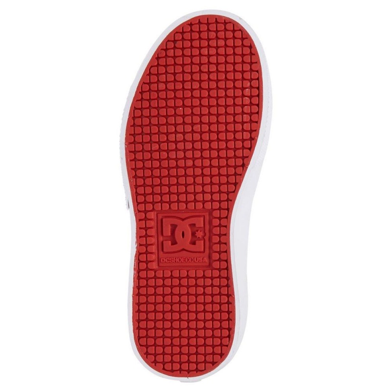 Chaussure DC Shoes Kalis Vulc Grise Rouge Enfant | IET-9249439