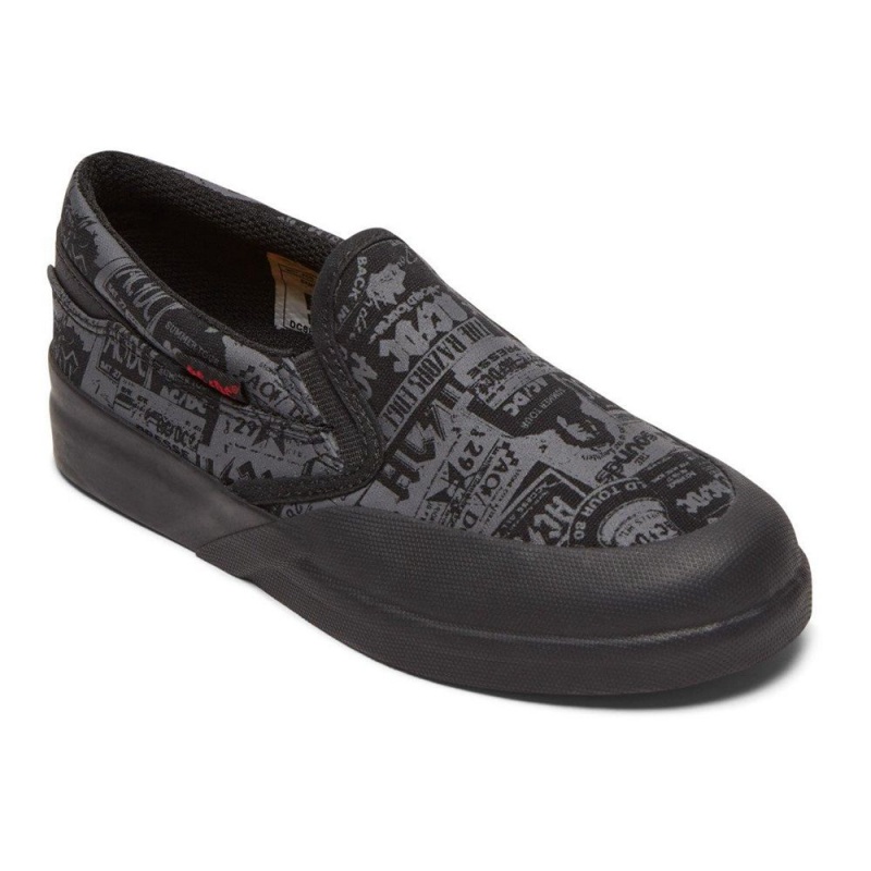 Chaussure DC Shoes Infinite AC/DC Noir Grise Enfant | JIT-7226438