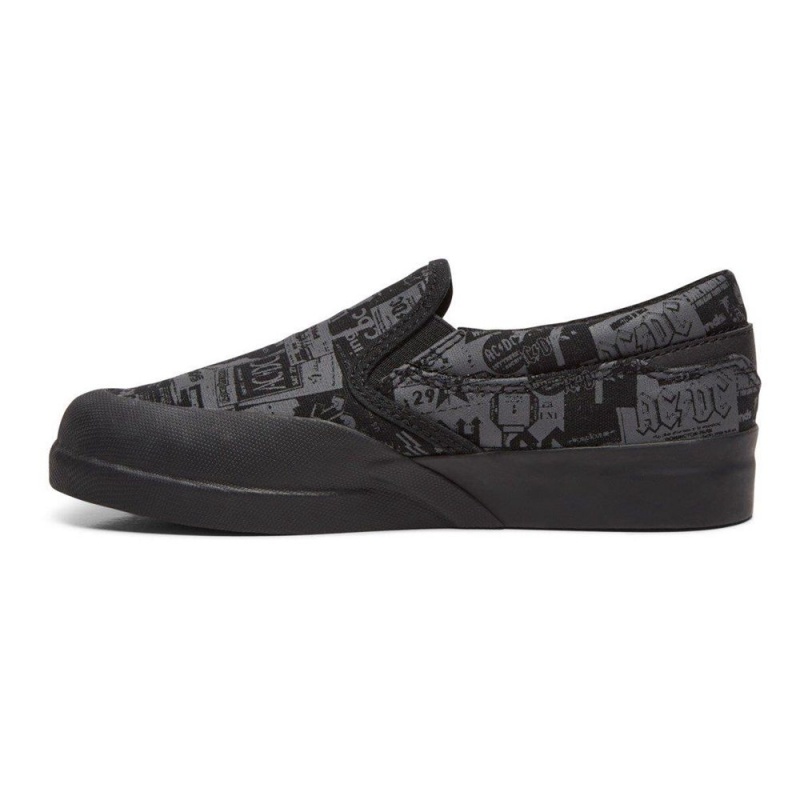 Chaussure DC Shoes Infinite AC/DC Noir Grise Enfant | JIT-7226438