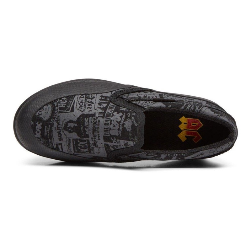 Chaussure DC Shoes Infinite AC/DC Noir Grise Enfant | JIT-7226438