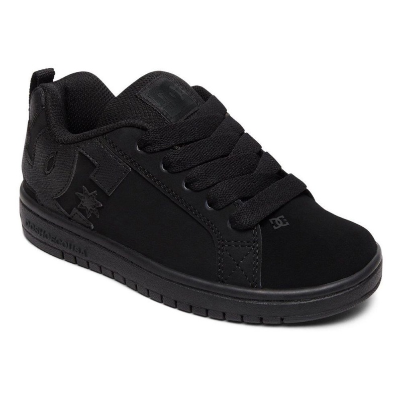 Chaussure DC Shoes Court Graffik Noir Enfant | RXE-3358003