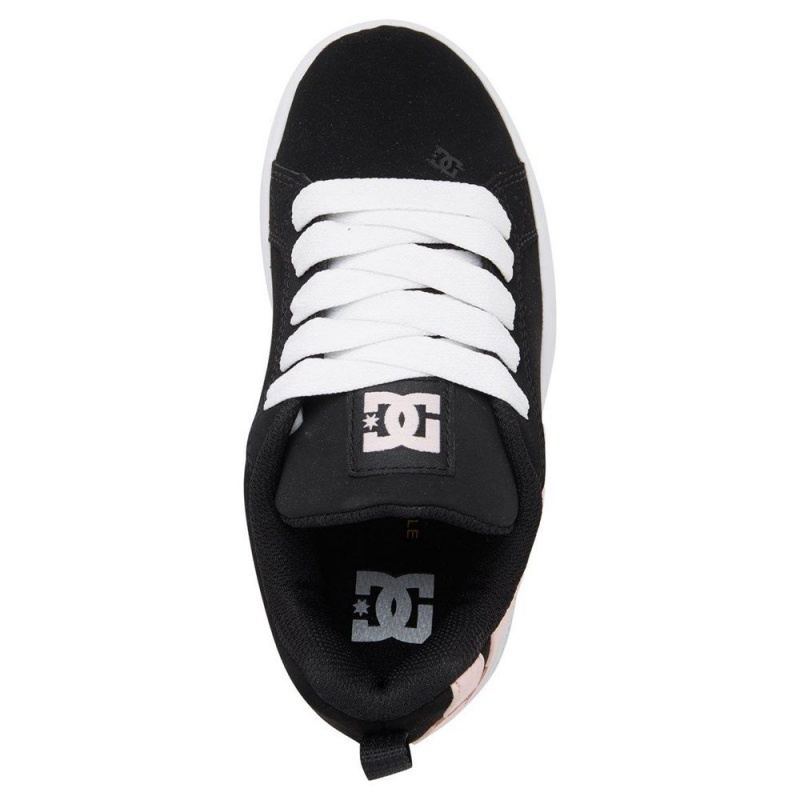 Chaussure DC Shoes Court Graffik Noir Rose Enfant | JAA-6863392