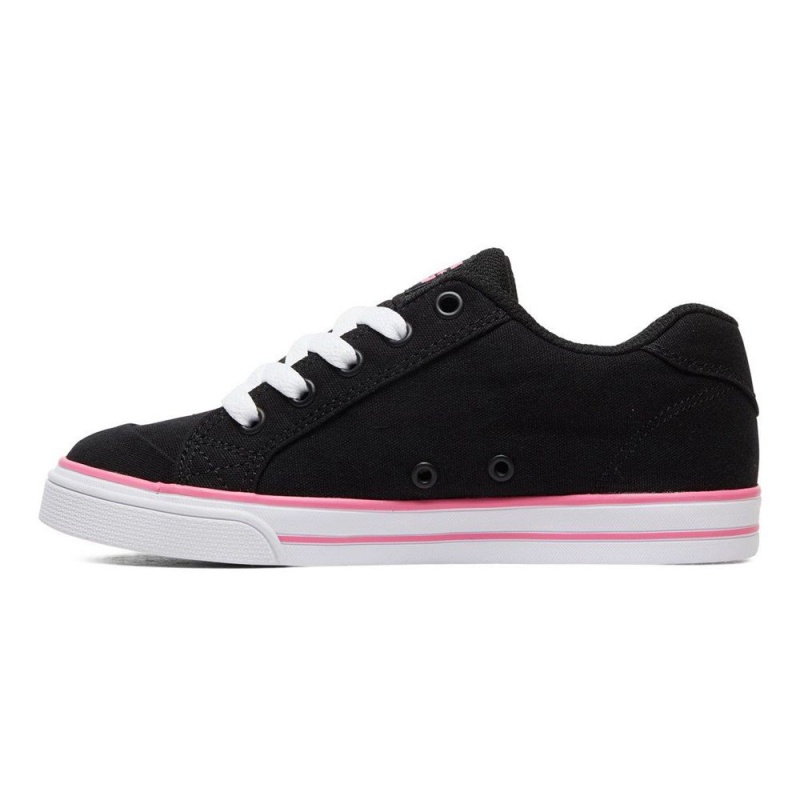 Chaussure DC Shoes Chelsea TX Noir Rose Enfant | AHQ-7171966