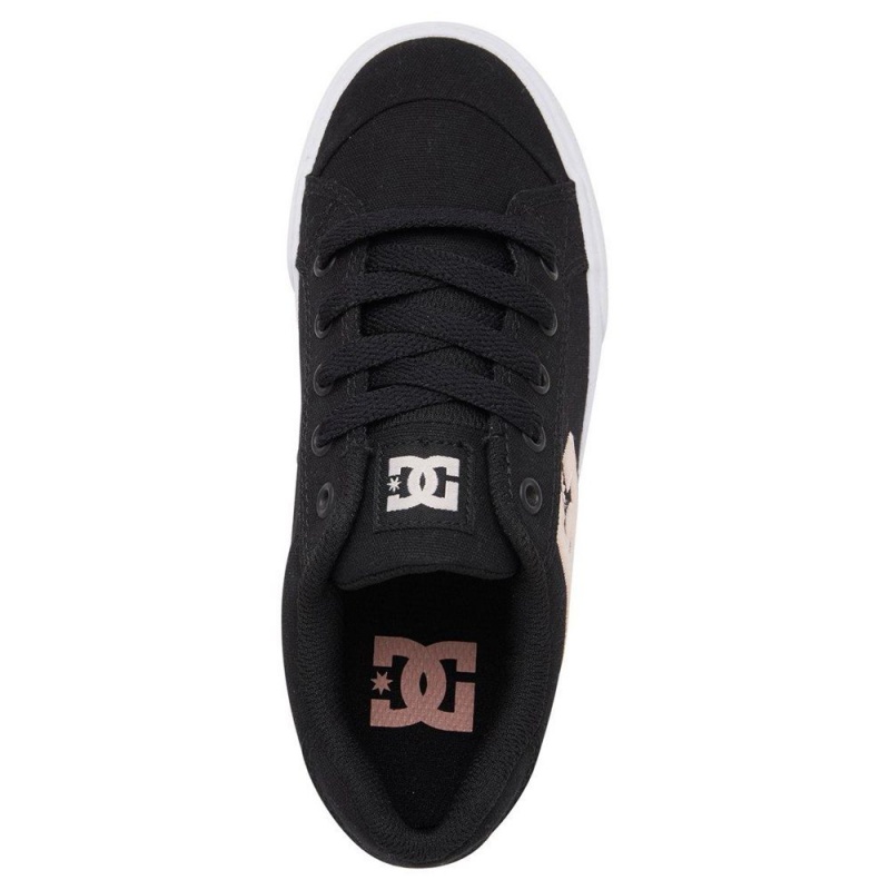 Chaussure DC Shoes Chelsea Noir Rose Enfant | IZW-9923680