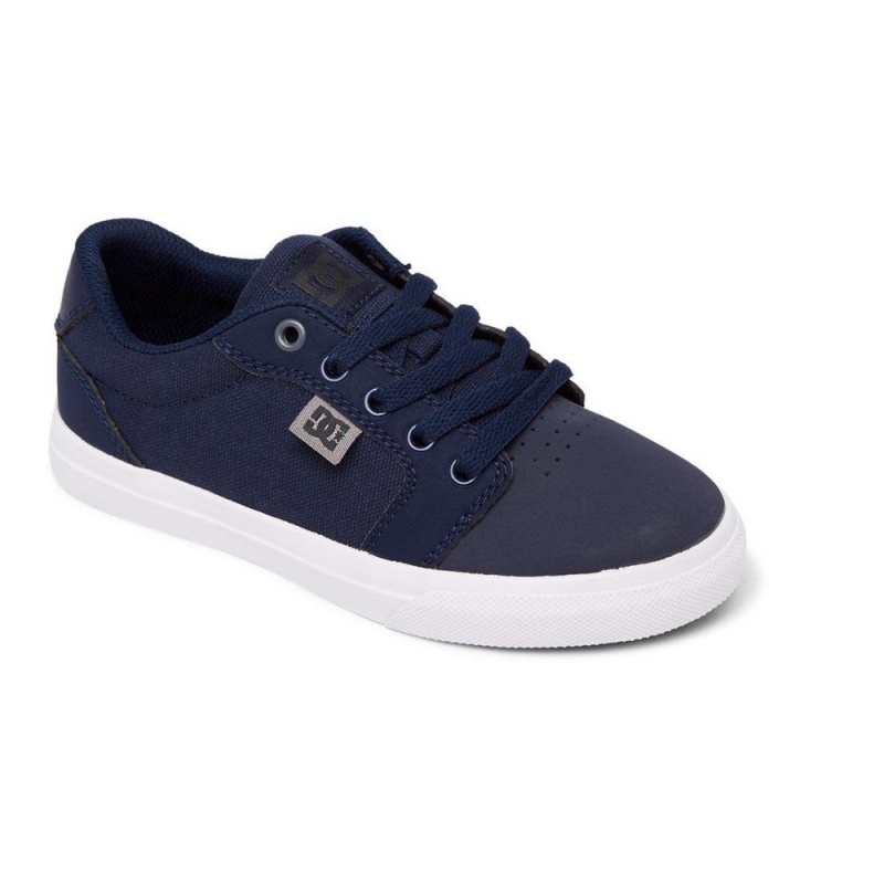 Chaussure DC Shoes Anvil Bleu Marine Grise Enfant | KNM-6652993