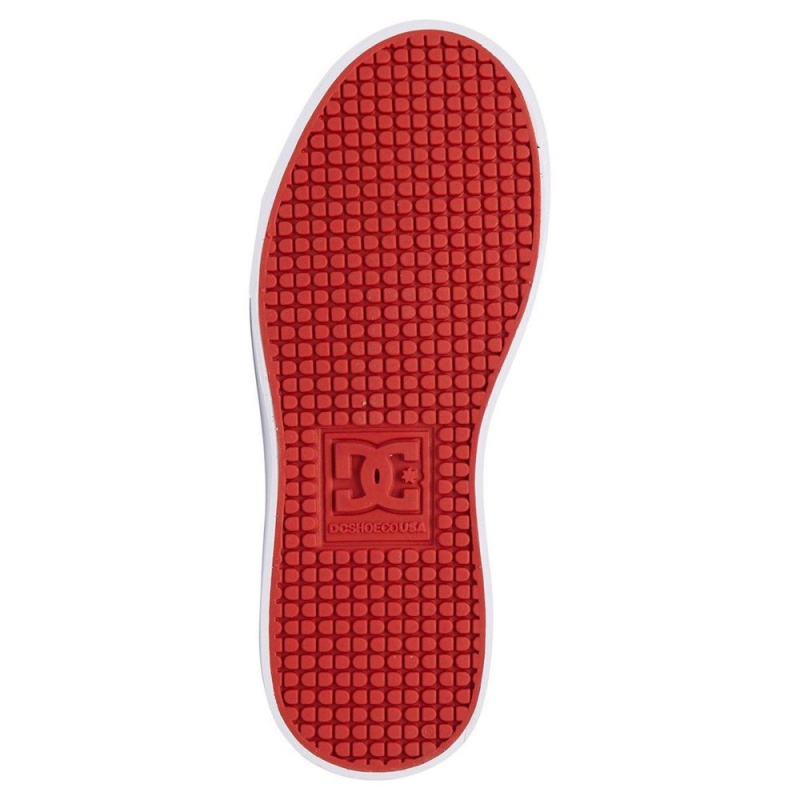 Chaussure DC Shoes Anvil Grise Rouge Enfant | BUK-9811940