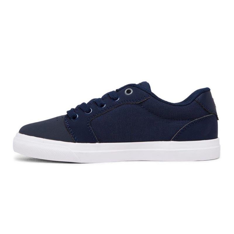 Chaussure DC Shoes Anvil Bleu Marine Grise Enfant | KNM-6652993