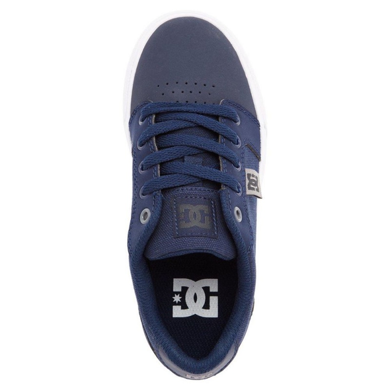 Chaussure DC Shoes Anvil Bleu Marine Grise Enfant | KNM-6652993