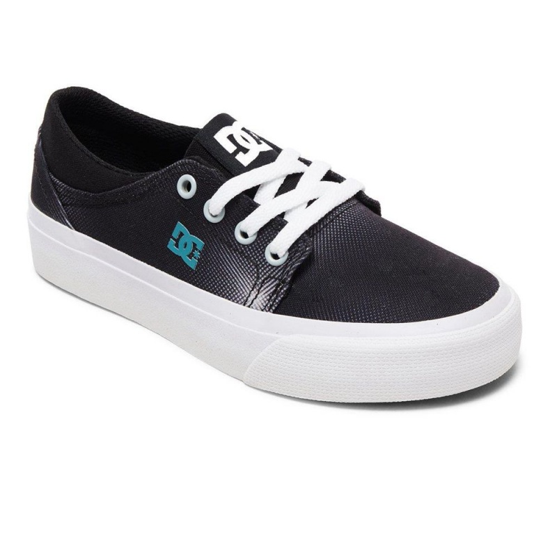 Chaussure DC Shoes Trase TX SE Noir Blanche Enfant | KSS-5699175