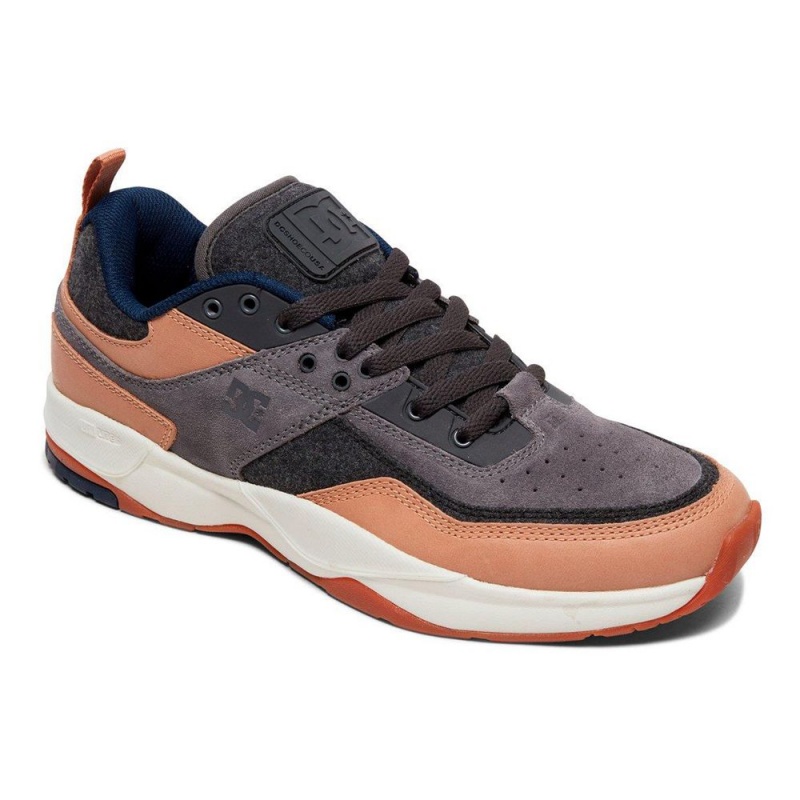 Chaussure DC Shoes E.Tribeka SE Grise Marron Homme | KZM-6552038