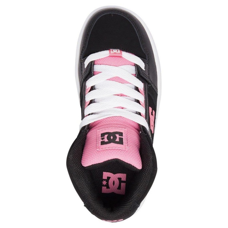 Chaussure DC Shoes Pure Hi High-Top Noir Rose Enfant | DSG-4294174